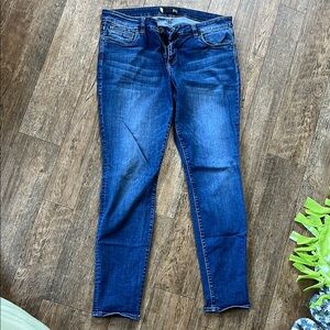 Kut from the Kloth Blue Toothpick Skinny Jeans with Stretch